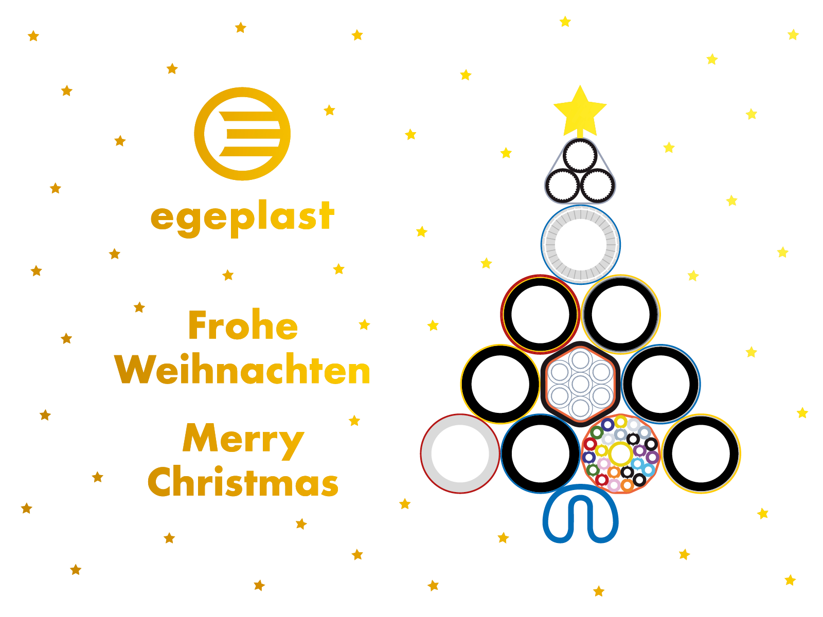 Frohe Weihnachten! egeplast wünscht fröhlicher Feiertage und einen guten Rutsch!